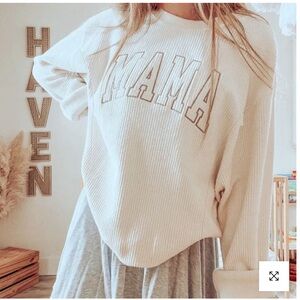 Iprintsy Corded Embroidered Mama Nursing Sweatshirt